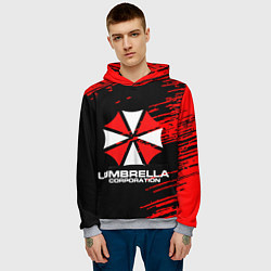 Толстовка-худи мужская Umbrella Corporation, цвет: 3D-меланж — фото 2