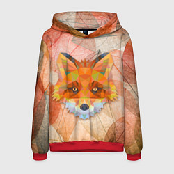 Толстовка-худи мужская Fox, цвет: 3D-красный