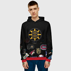 Толстовка-худи мужская NHL Boston Bruins Z, цвет: 3D-красный — фото 2