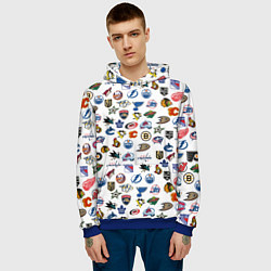Толстовка-худи мужская NHL PATTERN Z, цвет: 3D-синий — фото 2