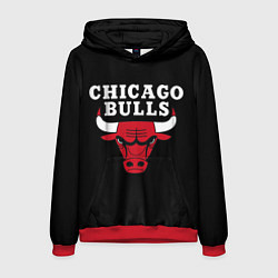 Толстовка-худи мужская CHICAGO BULLS, цвет: 3D-красный