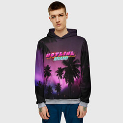 Толстовка-худи мужская HOTLINE MIAMI, цвет: 3D-меланж — фото 2