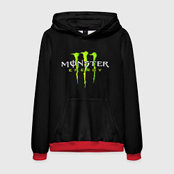 Толстовка-худи мужская MONSTER ENERGY, цвет: 3D-красный