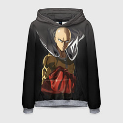 Толстовка-худи мужская One Punch Man, цвет: 3D-меланж