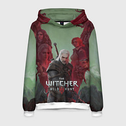 Толстовка-худи мужская The Witcher 5-летие, цвет: 3D-белый