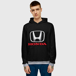 Толстовка-худи мужская HONDA, цвет: 3D-меланж — фото 2