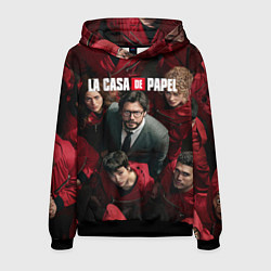 Толстовка-худи мужская La Casa de Papel Z, цвет: 3D-черный