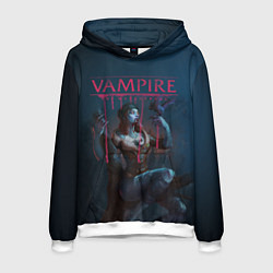 Толстовка-худи мужская Vampire: The Masquerade, цвет: 3D-белый