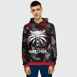 Толстовка-худи мужская The Witcher, цвет: 3D-красный — фото 2