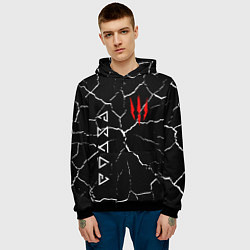 Толстовка-худи мужская The Witcher, цвет: 3D-черный — фото 2