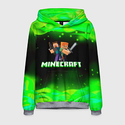 Толстовка-худи мужская Minecraft 1, цвет: 3D-меланж