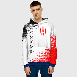 Толстовка-худи мужская THE WITCHER, цвет: 3D-синий — фото 2