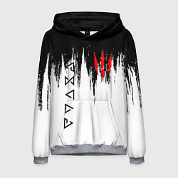 Толстовка-худи мужская The Witcher, цвет: 3D-меланж