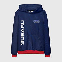 Толстовка-худи мужская SUBARU, цвет: 3D-красный
