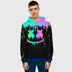 Толстовка-худи мужская MARSHMELLO, цвет: 3D-синий — фото 2