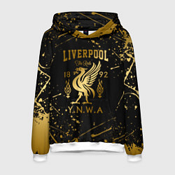 Толстовка-худи мужская LIVERPOOL ЛИВЕРПУЛЬ, цвет: 3D-белый
