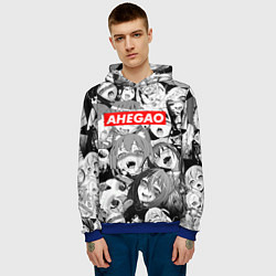 Толстовка-худи мужская AHEGAO АХЕГАО, цвет: 3D-синий — фото 2