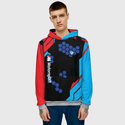 Толстовка-худи мужская CYBER BMW UNIFORM, цвет: 3D-меланж — фото 2