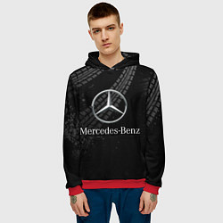 Толстовка-худи мужская MERCEDES, цвет: 3D-красный — фото 2