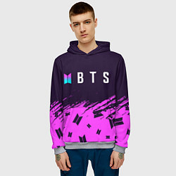 Толстовка-худи мужская BTS БТС, цвет: 3D-меланж — фото 2