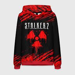 Толстовка-худи мужская STALKER 2 СТАЛКЕР 2, цвет: 3D-красный