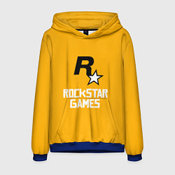 Толстовка-худи мужская Рокстар, цвет: 3D-синий