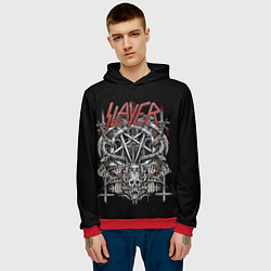 Толстовка-худи мужская Slayer, цвет: 3D-красный — фото 2