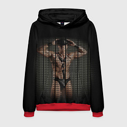 Толстовка-худи мужская Dungen Master color, цвет: 3D-красный