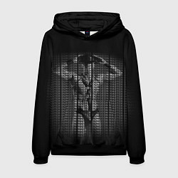 Толстовка-худи мужская Dungeon Master Grey, цвет: 3D-черный