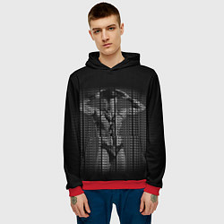 Толстовка-худи мужская Dungeon Master Grey, цвет: 3D-красный — фото 2