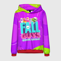 Толстовка-худи мужская Fall Guys, цвет: 3D-красный