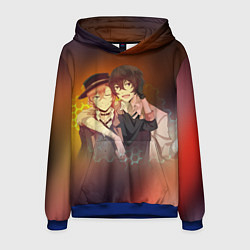 Толстовка-худи мужская Дазай и Чуя, цвет: 3D-синий