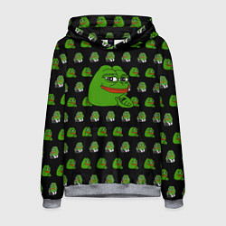 Толстовка-худи мужская Frog Pepe, цвет: 3D-меланж