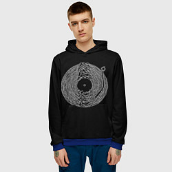 Толстовка-худи мужская JOY DIVISION, цвет: 3D-синий — фото 2
