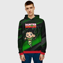 Толстовка-худи мужская Гон Фрикс Hunter x Hunter, цвет: 3D-красный — фото 2