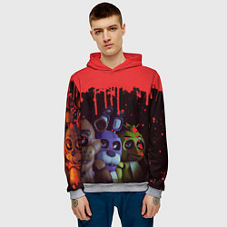 Толстовка-худи мужская Five Nights At Freddys, цвет: 3D-меланж — фото 2