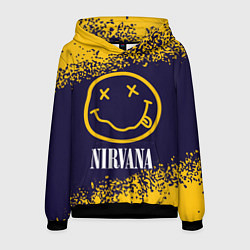 Толстовка-худи мужская NIRVANA НИРВАНА, цвет: 3D-черный