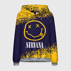 Толстовка-худи мужская NIRVANA НИРВАНА, цвет: 3D-меланж