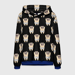 Толстовка-худи мужская Иноске, цвет: 3D-синий