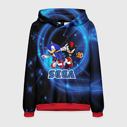 Толстовка-худи мужская Sonic SEGA, цвет: 3D-красный