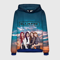 Толстовка-худи мужская BlackPink, цвет: 3D-синий