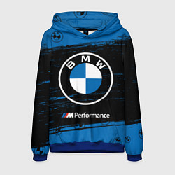 Толстовка-худи мужская BMW БМВ, цвет: 3D-синий