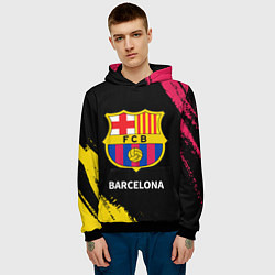 Толстовка-худи мужская BARCELONA БАРСЕЛОНА, цвет: 3D-черный — фото 2