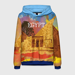 Толстовка-худи мужская Египет Пирамида Хеопса, цвет: 3D-синий