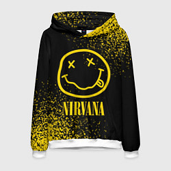 Толстовка-худи мужская NIRVANA НИРВАНА, цвет: 3D-белый