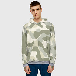 Толстовка-худи мужская Camouflage 1, цвет: 3D-меланж — фото 2