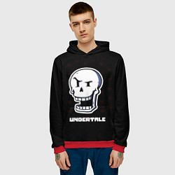 Толстовка-худи мужская UNDERTALE, цвет: 3D-красный — фото 2