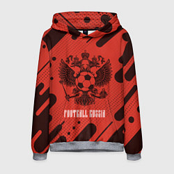 Толстовка-худи мужская FOOTBALL RUSSIA Футбол, цвет: 3D-меланж