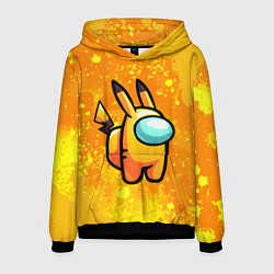 Толстовка-худи мужская AMONG US - Pikachu, цвет: 3D-черный