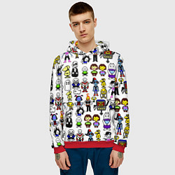 Толстовка-худи мужская UNDERTALE, цвет: 3D-красный — фото 2
